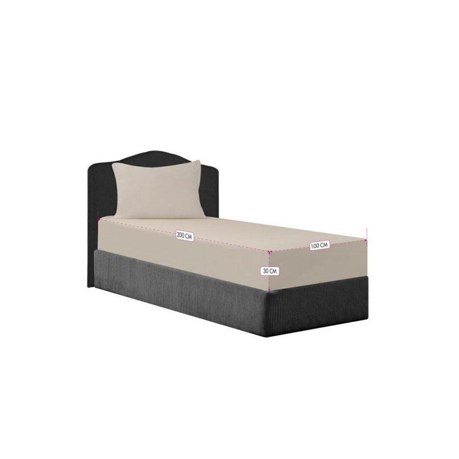 

Одинарне простирадло та наволочка з еластичної бавовняної гребінки 100 x 200 см 100 x 200 бежевий