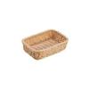 Antibacterial Resin Rectangular Basket DS100 Natural 27cm, Finish.
