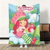Süßer Cartoon s-Erdbeer S-Sahnetorte Überwurf Flanell Flauschig Weich Decke Warm Hautfreundlich Überwurf für Sofa Bett Büro Nickerchen Winter