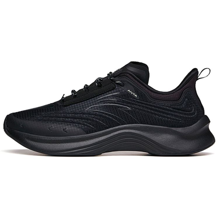 Anta Edge Trendy Comfortable Low-Top Running Shoes Men Sneakers Black 912135588-4 40.5