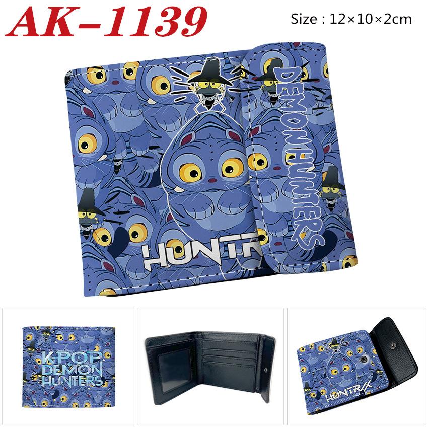 Anime Cartoon Rumi Zoey Demon Hunters PU Leather Wallet Card Bag Birthday Gift
