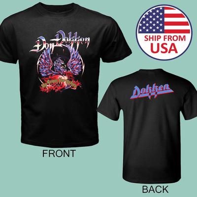 Don Dokken Uomo Nero Taglia dalla S alla 5XL