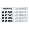 3D ABS Emblem Sticker for A-Class W176/W177 – A180/A200/A220/A250/A260/A180d/A220d 4MATIC Trunk Logo Decal