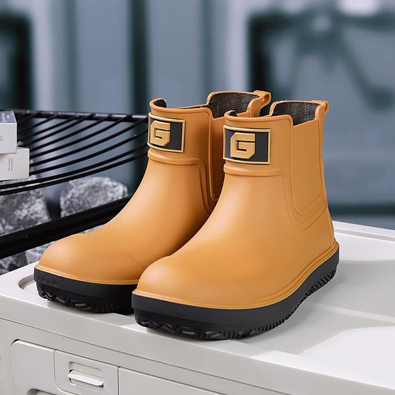 Europäischer & Amerikanischer Stil Unisex Wasserdichte High-Top Regenstiefel - Umweltfreundliche Outdoor Gummischuhe