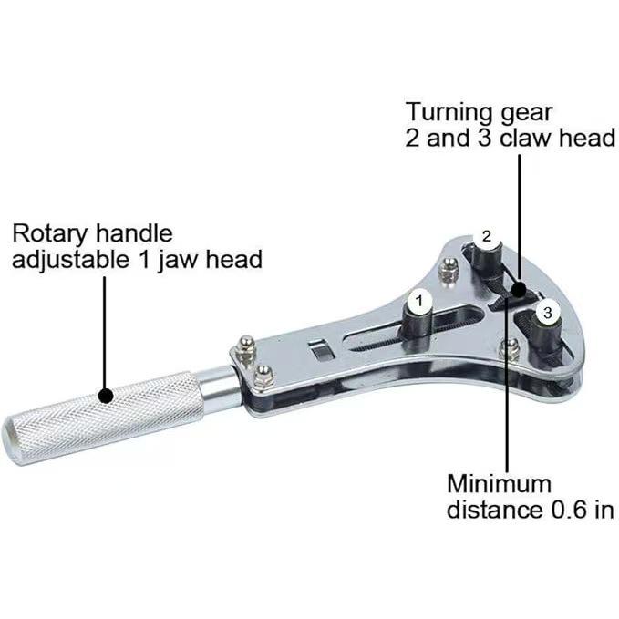 In-Stock Three-Jaw Watch Case Opener for Battery Replacement and Repair