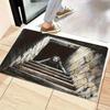 Horror 3D Illusion Mat - Zombie Girl Cellar Rug for Hallway & Entryway, Machine Washable Creative Decor Floor Carpet