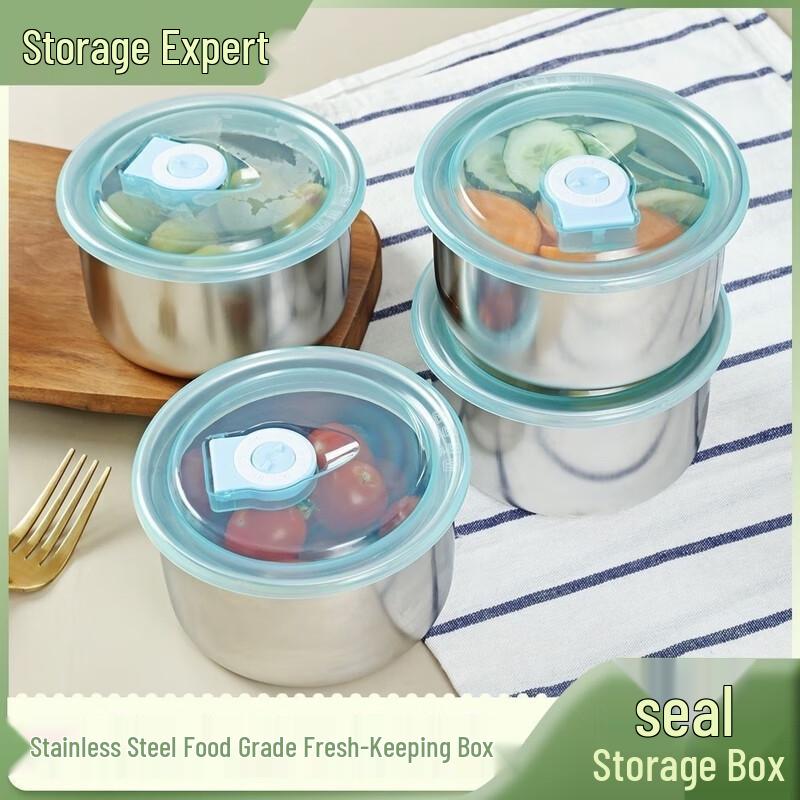 Zhaoran 304 Stainless Steel Round Food Storage Container