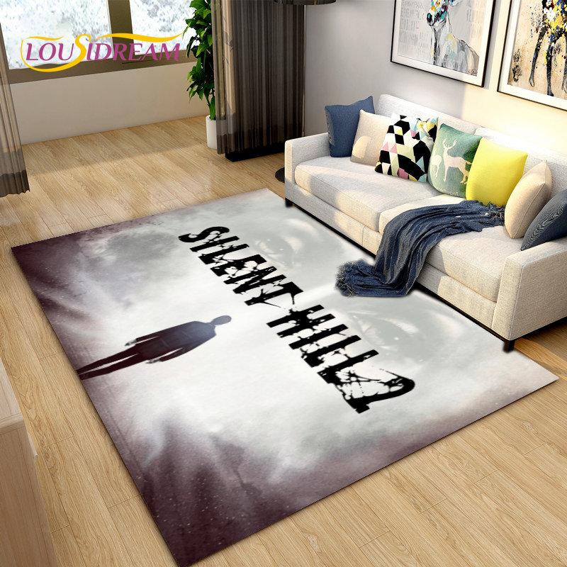 Silent Hill Horrorfilm Game Gamer Vloerkleed, Tapijt voor Woonkamer Slaapkamer Bank Deurmat Decoratie, Kinderen Antislip Vloermat