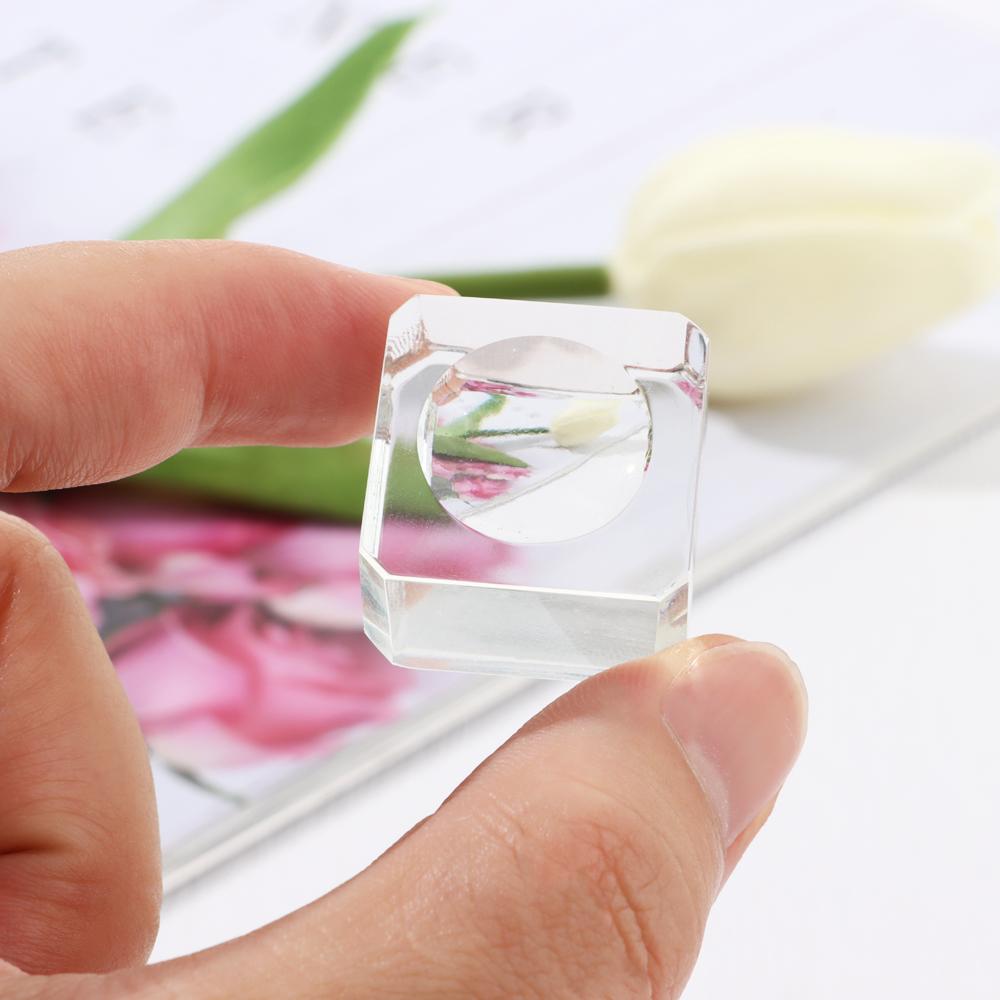 25/30/35/40mm Quadratische Glas Kristall Kugel Basis Transparente Halterung Sockel Halter Kugel Ausstellungsständer Heimdekoration