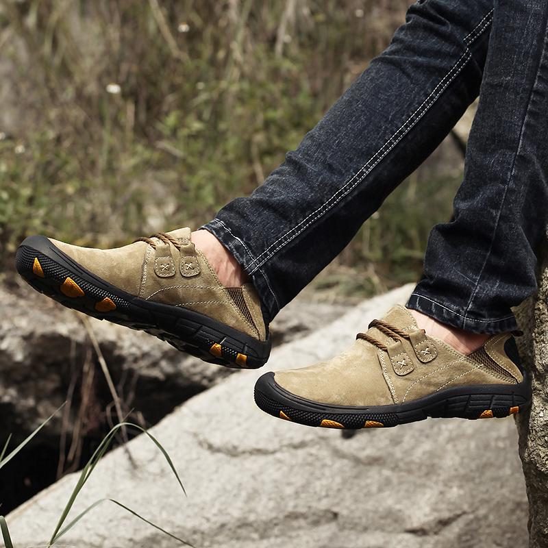 38-48 Men's Leisure Leisure Shoes Rubber Soft Bottom Large Size Men's Leather Driving Shoes