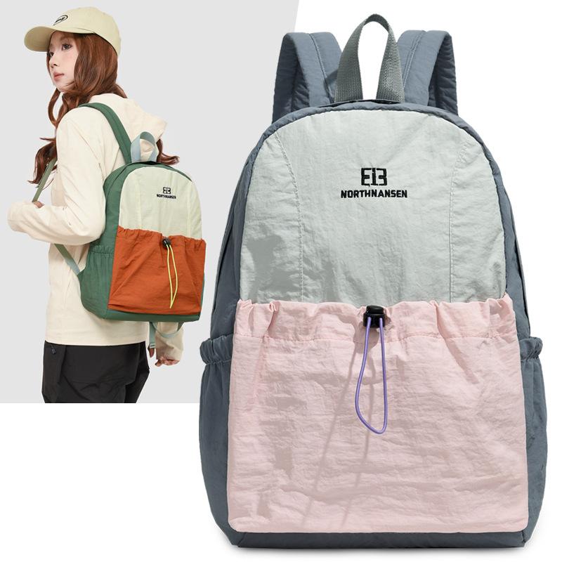 Schoolbag New Versatile Waterproof Lightweight Backpack Women's Sports Outdoor Leisure Large Capacity Middle and High School Student School Bag