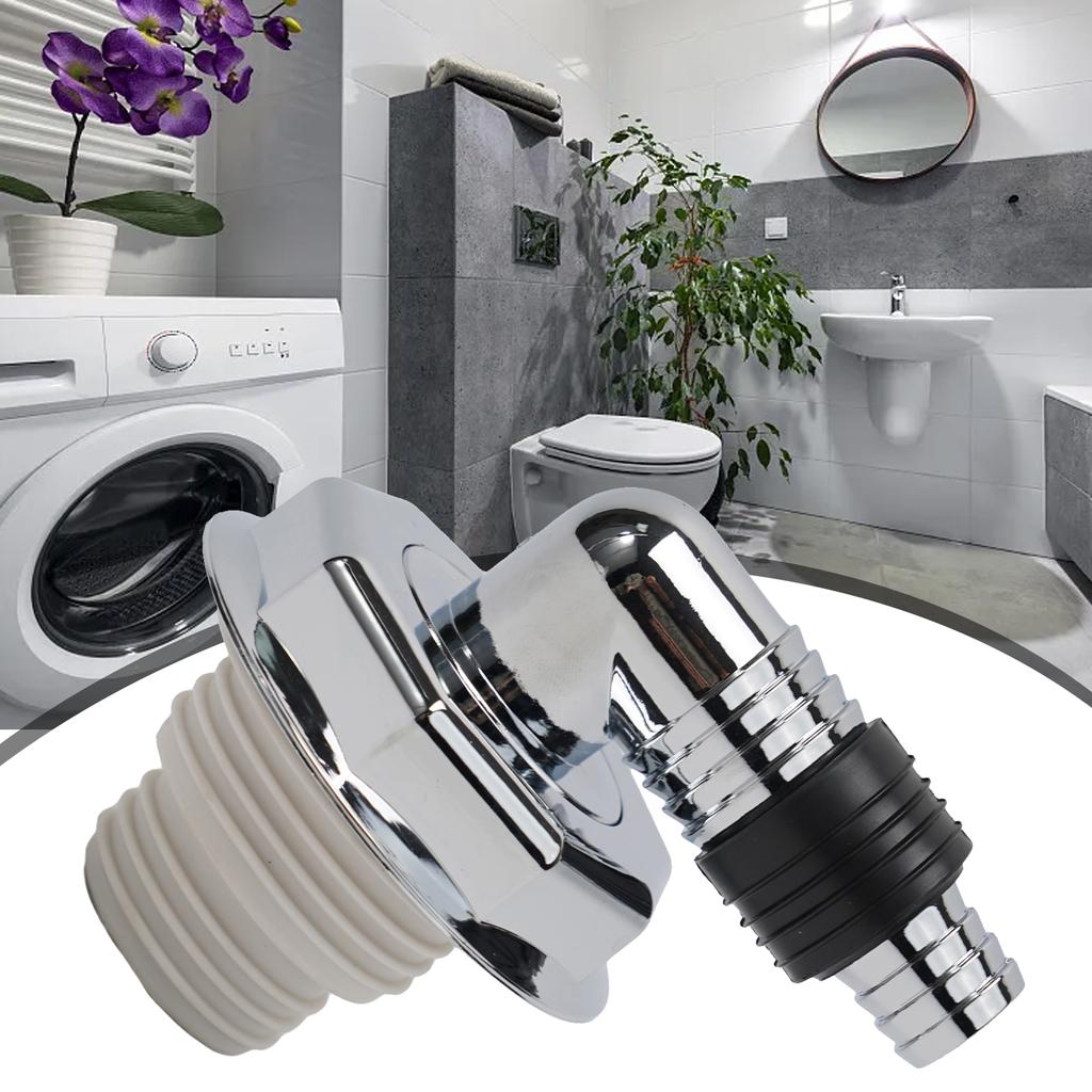 Washing Machine Floor Drain Joint Adapter Anti O-dor Kitchen Bathroom Downpipe Joint Three Way Hose Connector Sewer Drain Joint