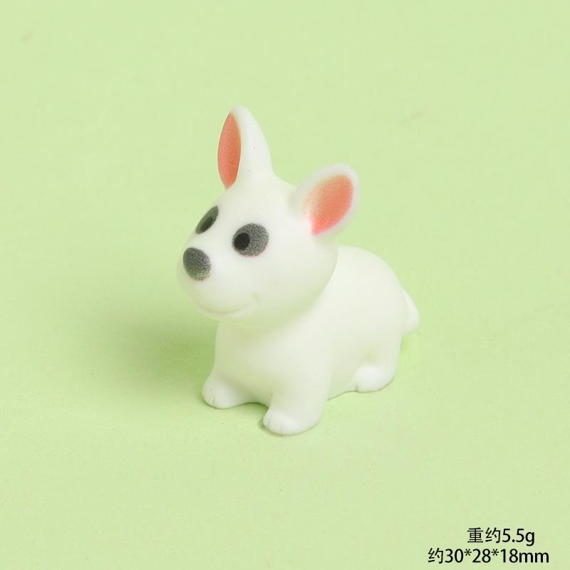 Cute Resin Dog Figure Realistic Animal Statue Mini Desk Car Decor Micro Landscape DIY Craft Ornament Gift