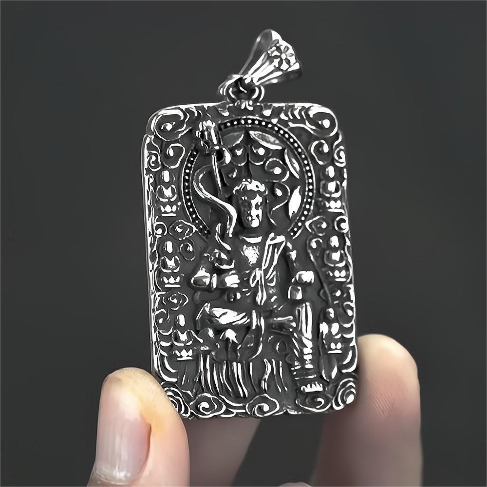 Retro Znamení Zvěrokruhu Buddha Přívěsek Náhrdelník: Trendy etnický styl pro muže a ženy, s osmi ochránci