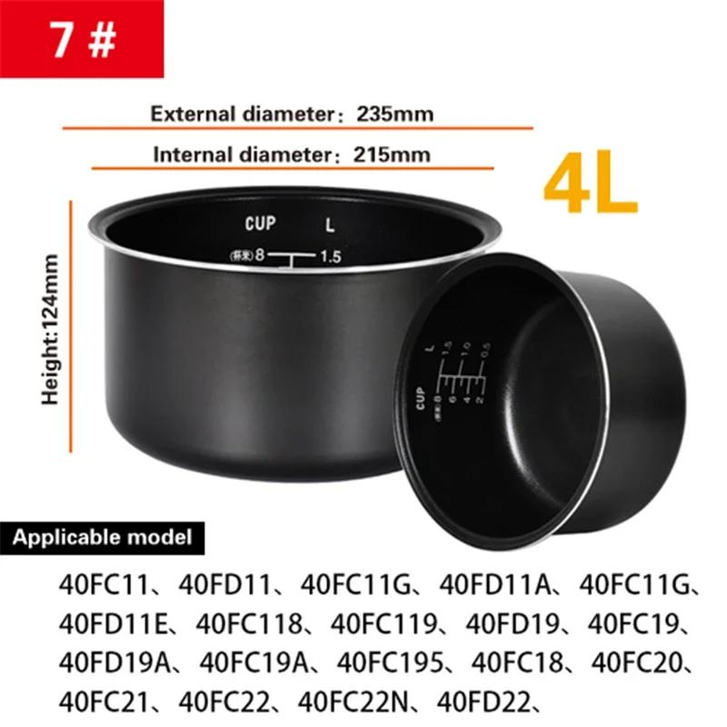 Accesorii oală interioară Recipient interior oală de orez Antiaderent Oală de gătit Accesorii de schimb Bucătărie mâncare Oală de orez căptușeală