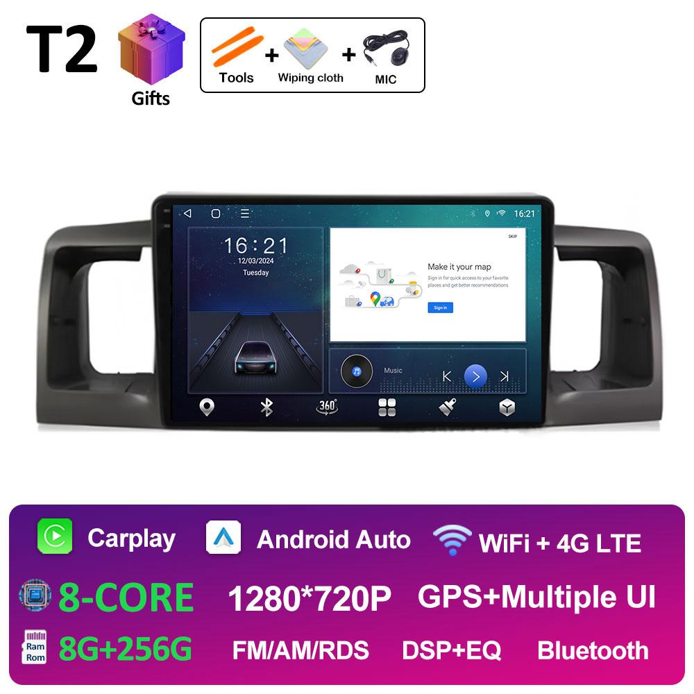 For Toyota Corolla E120 2000 2001 2002 2003 2004 Car Multimedia Video Radio Player DSP Stereo Autoradio Cooling fan Bluetooth 4G