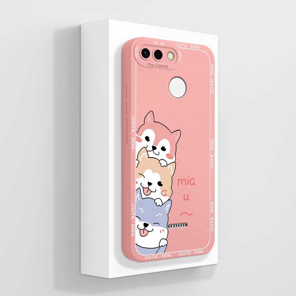 

For Xiaomi Redmi 6 6A Phone Case Fun Cartoon Back Cover For Redmi6A Liquid Silicone Full Protection Protector For Redmi6 Bumper Redmi 6