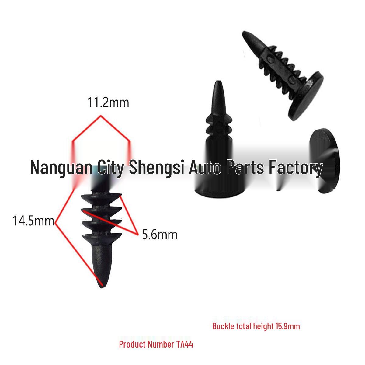 

GM Headliner Trim Nylon Rivets & Universal Buckles for Heat Insulation Cotton Fixing Accessories 10000 pieces