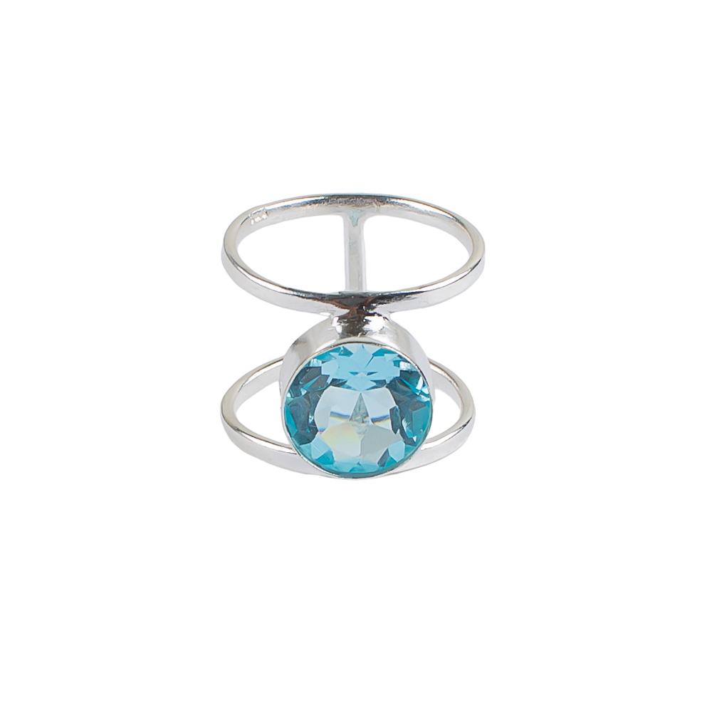 Rare Sky Blue Topaz Gemstone 925 Sterling Silver Jewelry Handmade Ring For Women RR-13-7