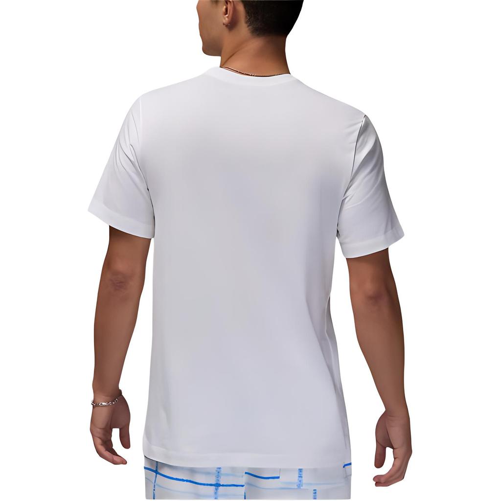 Jordan Flight Essentials Cotton Crew Neck Short Sleeve T-Shirt Men Tops White FZ1977-100