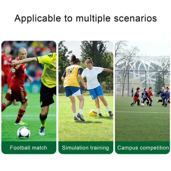 3 Stück Fußball Schiedsrichter Strafkarten Set Grün Rot Gelb Karten Fußball Verwarnung Platzverweis Verzögerungskarten für Sportwettbewerb Schiedsrichter Zubehör