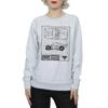 Disney Womens/Ladies Cars Lightning McQueen Blueprint Sweatshirt