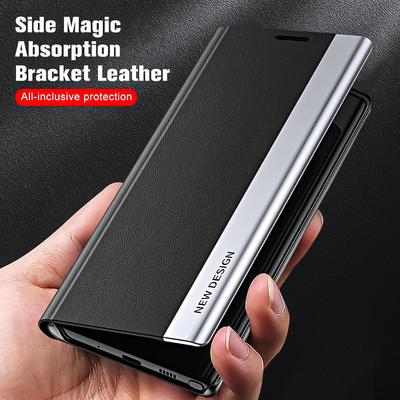 Leder Beschichtung Leder Hülle Für Xiaomi Redmi Note 14 13 12 11 10 9 8 Pro Plus Redmi Note 12S 11S 10S 9S Ständer Klapphülle