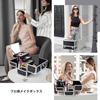 Joligrace Makeup Large Professional Cosmetic Storage Makeup Box with Cosmetic Makeup Nail Cosmetic Lockable Box, Capacity, Grade, Box, Mirror, 3-Tier