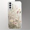 Transparente Glas-Handyhülle mit Blumenmuster, geeignet für Samsung Galaxy S26 S25 S24 S23 S22 S20 FE/Ultra/Plus, stoßfeste Rückseite