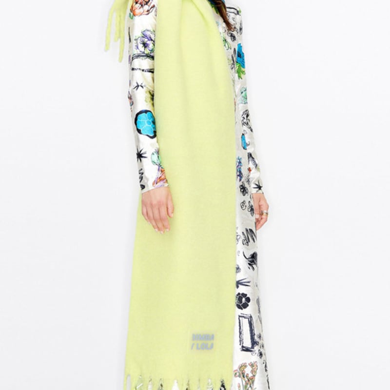 BIMBA Y LOLA [23FW] BIMBA Y LOLA Lime Brushed Muffler B236AII025YEF