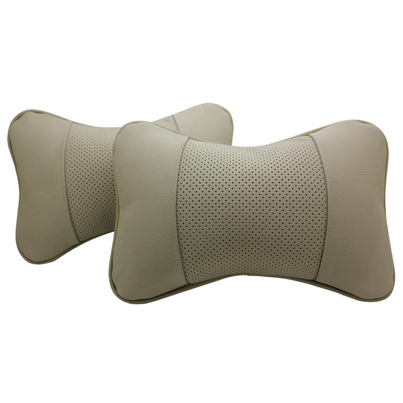 Customizable Leather Car Headrest and Neck Support Bone Pillow