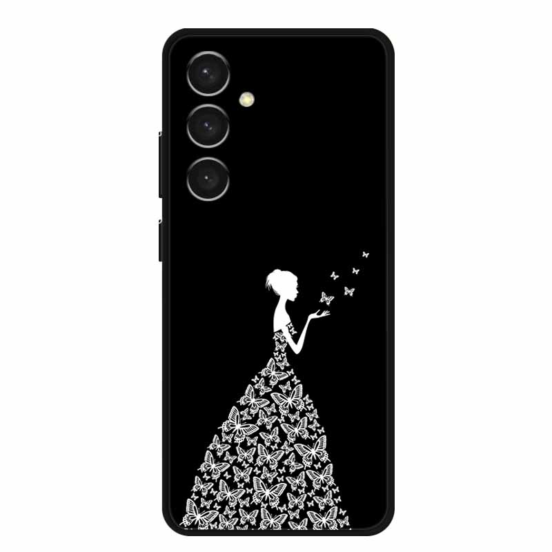 

Чехол для Samsung Galaxy S25 Plus S25 FE S24 Plus Чехол для телефона S 25 Plus S 24 Plus Coque Ударопрочный Черный Силиконовый Мягкая Задняя Крышка Galaxy S25 FE