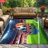 Soccer Floral Print Large Room Carpet Non Slip Cartoon Kids Bedroom Living Room Floor Mat Home Decor Children's Play Carpet