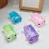 Clear Salamander Cube Squeeze Toy Stress Relief Glitter Salamander Sugar Ball Sensory Toy Decompression Salamander Fidget