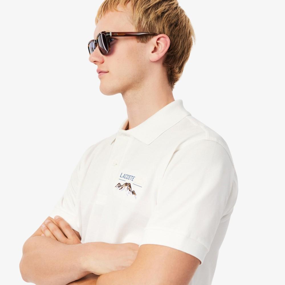 Lacoste Men's Mountain Graphic Short-Sleeve Polo Shirt PH5821-55N70V