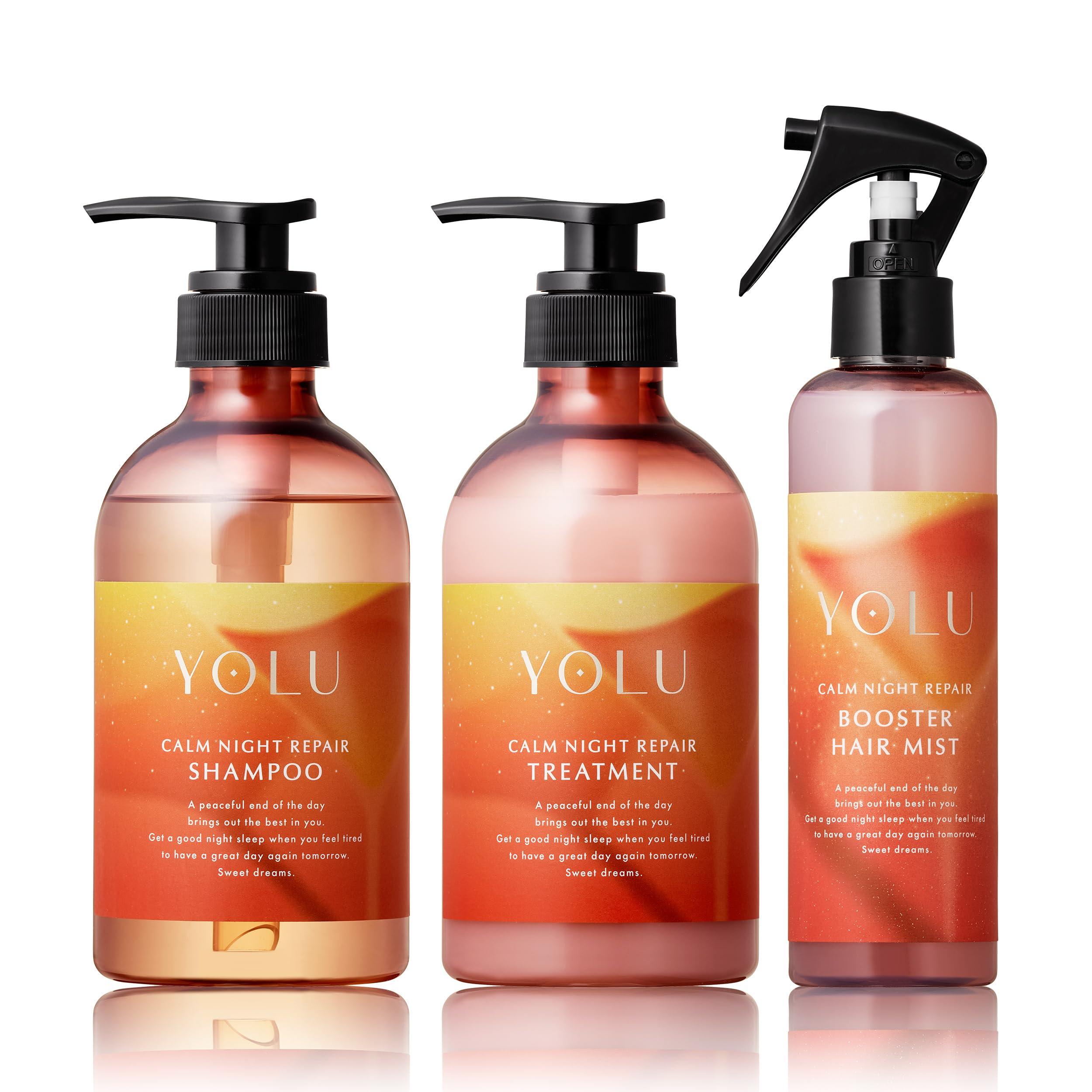 

Летний набор YOLU Hair Mist Calm Night Repair [2025 Limited] Шампунь, Лечение, 3 предмета