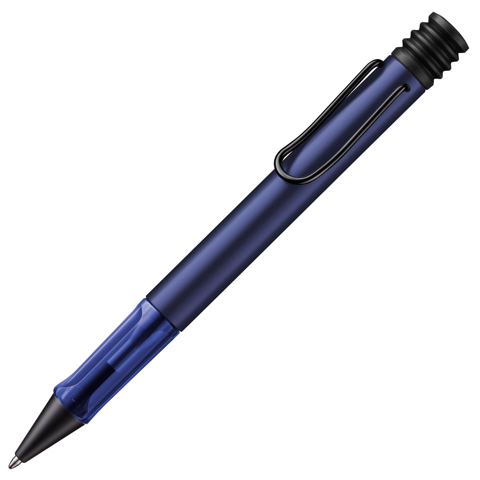 

Lamy Dark dusk Transparent ballpoint pen with an ergonomic grip and medium line width Lightweight aluminum body Includes a black AL-star - - -