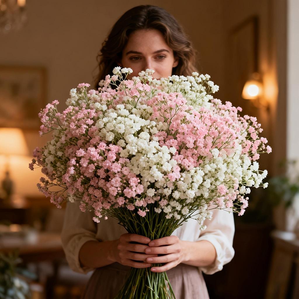 20 Mazzi di Fiori Rosa e Bianchi, Fiori Artificiali al Tatto Realistico, Centrotavola per Anniversari, Matrimoni, Fidanzamenti, Hotel, Giardini