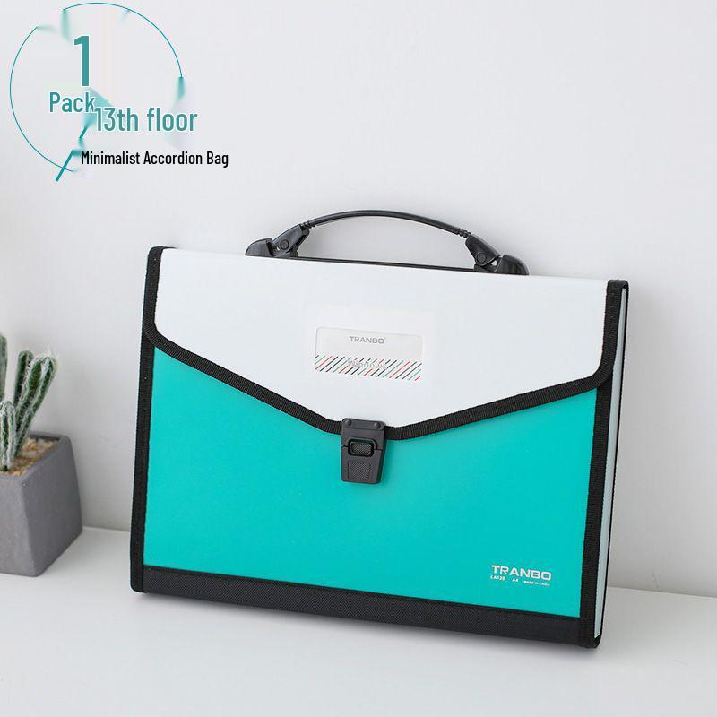 26-lagige Handheld-Akkordeon-Tasche für Highschool-Schüler - Großes Fassungsvermögen, mehrschichtige, klassifizierte Aktenmappe
