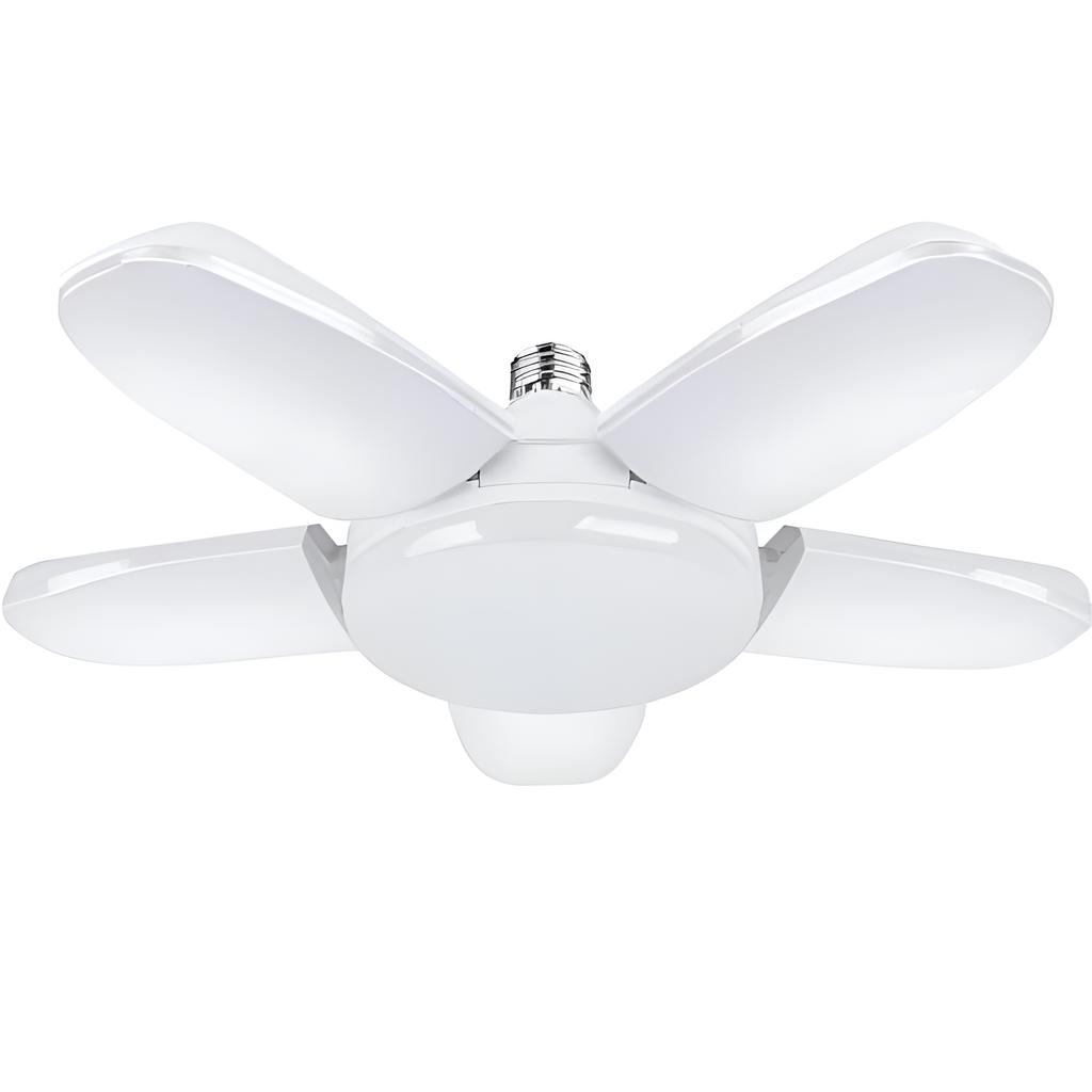 HOMZY E27 LED Bulb Fan Blade Timing Lamp 220V110V 28W 200W Foldable Led Industrial Light Bulb Lamp for Home Ceiling Light Garage Light