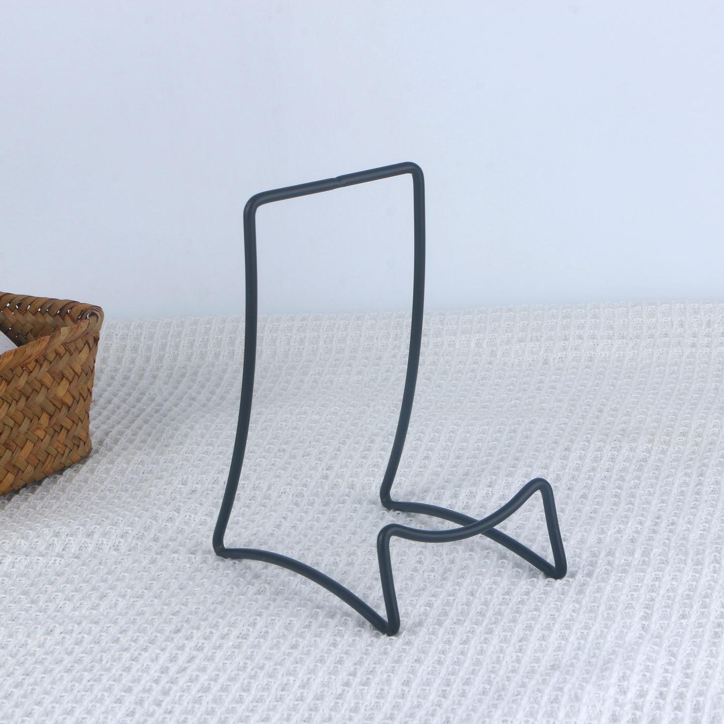 

Pu er Tea Cake Display Rack - Iron Art Bracket for Plates, Clocks, and Certificates чёрный