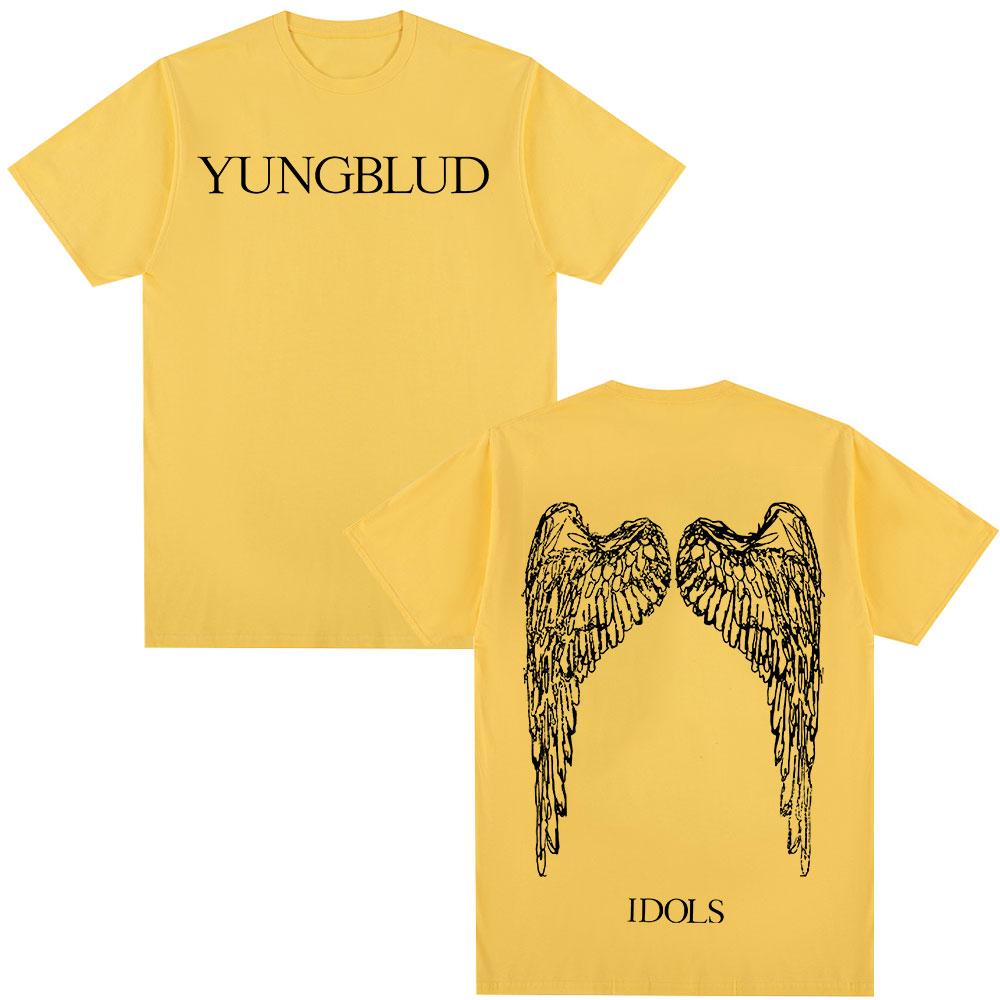 Yungblud IDOLS Wings Album Tour 2025 T Shirt Fans Gift Unisexs Women Hip Hop Short Sleeve Tshirts Oversized Casual Cotton Tshirt