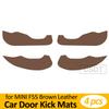 Car Door Anti Kick Mat Leather Carbon Fiber Sticker For BMW MINI Cooper F54 F55 F56 F57 F60 R56 R60 Car Accessories