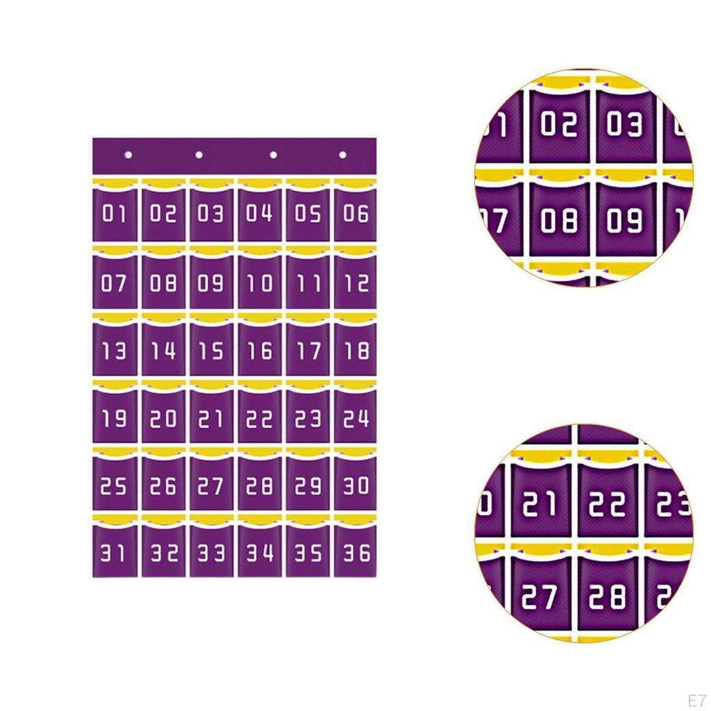 Classroom Organizer with Numbered Compartments for Phones