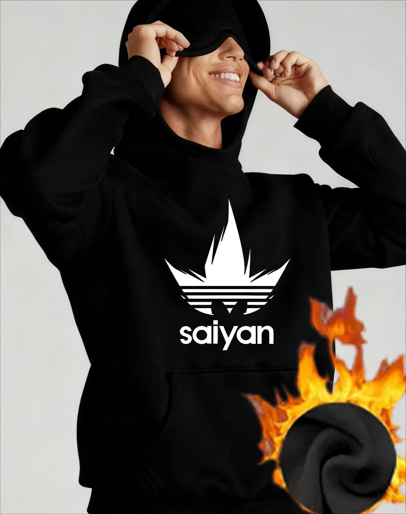 Winter Warm Men s Eye Mask Hoodie, Fleece-Lined for Cold Nights XXL чёрный