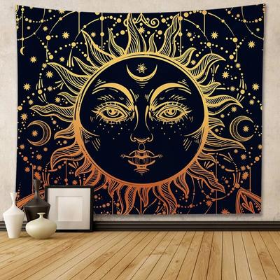 Tapestry Sun God Universe Sky Decoration Home Wall Living Room Hanging Art Background Cloth