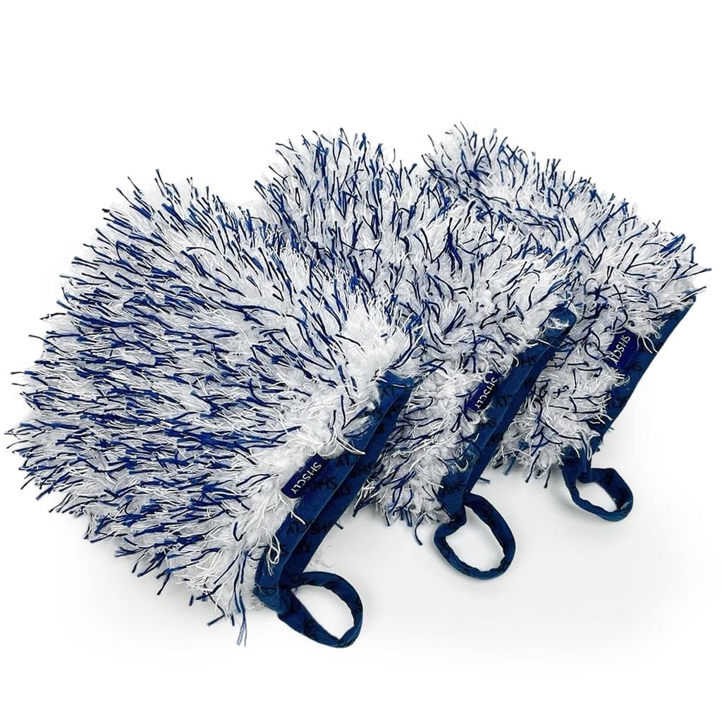 SHSCLY Sisclay Car Wash Mitt, Mini Gloves, Microfiber, Gloves, Wheels, Car Wash Supplies, For