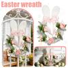 Easter Wreath Rabbit Ear Fluffy Sweet Vine Easter Decorations Spring Decor Home Decor Door Wreath Wall Decor Easter Party Decor