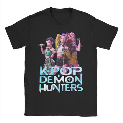 Americanstyle New Mens Tshirt Kpop Demon Hunter Tiger Bird Demon Hunter Tiger Print Tshirt Harajuku Style Streetwear Unisex