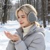 Cold Weather Winter Earmuffs Ear Muffs for Women Men, Foldable with Thickened Warmers Plush Lining, Soft Knit Thermal Outdoor Sports